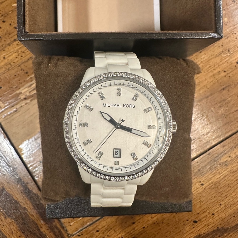 Michael Kors white ladies watch